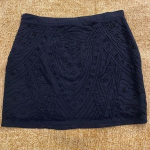 Beautiful beaded black sequin mini skirt.